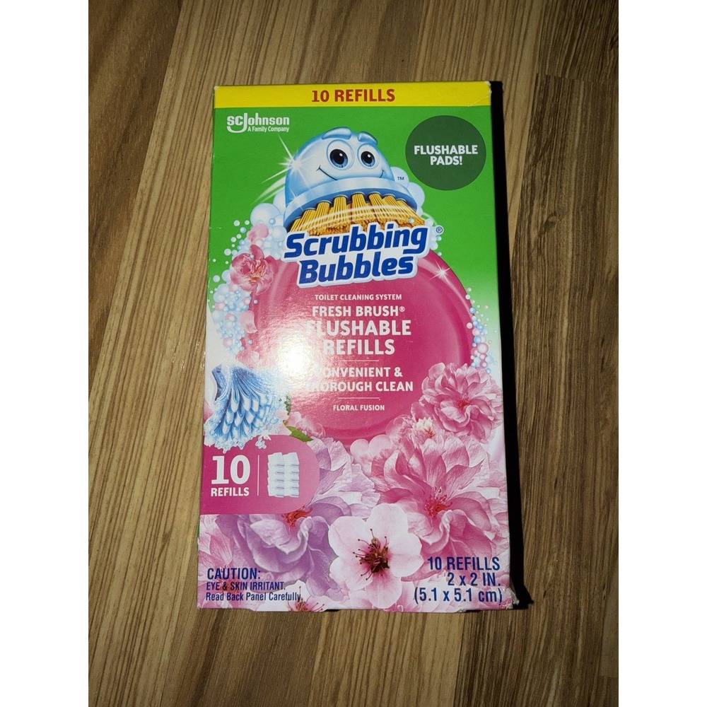 Scrubbing Bubbles Fresh Brush Refills for Toilet Floral Fusion 10 Count
